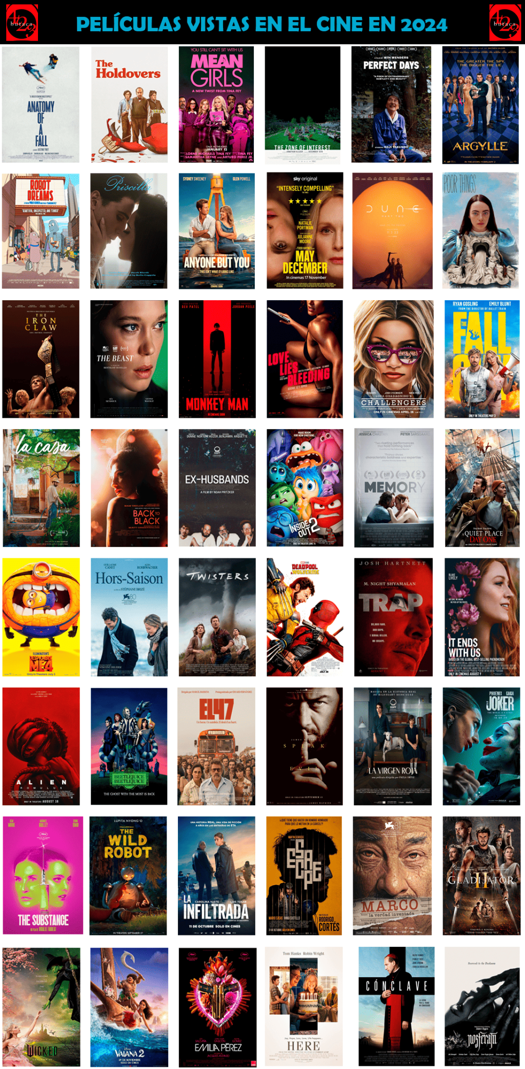 Un 2024 lleno de cine – Mi radiografía del&nbsp;año